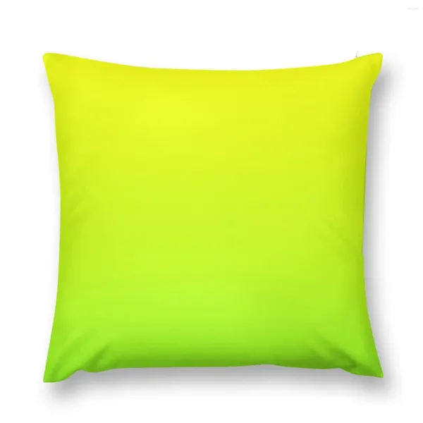 Almohada Spring Summer Fashion Yellow Lime Green Ombre S Troho S para la cubierta de sofá decorativa