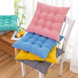 Oreiller carré chaise douce tampon de coton siège en lin pour le bureau de salle à manger canapé de jardin extérieur s 40x40cm