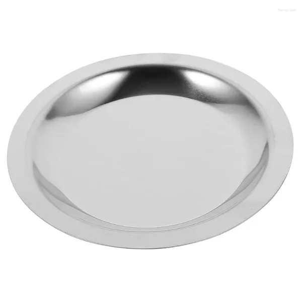 Almohada Estera de acero inoxidable Almohadilla de cocina para el hogar El rojo para botella multifunción Taza de té Forma redonda Manteles Mesa