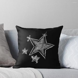 Almohadas estrellas en blanco en navidad Lanza Sofá de lujo almohadas de almohadas decorativas