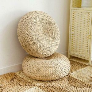 Oreiller Tapis de paille Weave Yoga Seat Floor Decors Chair Living Room