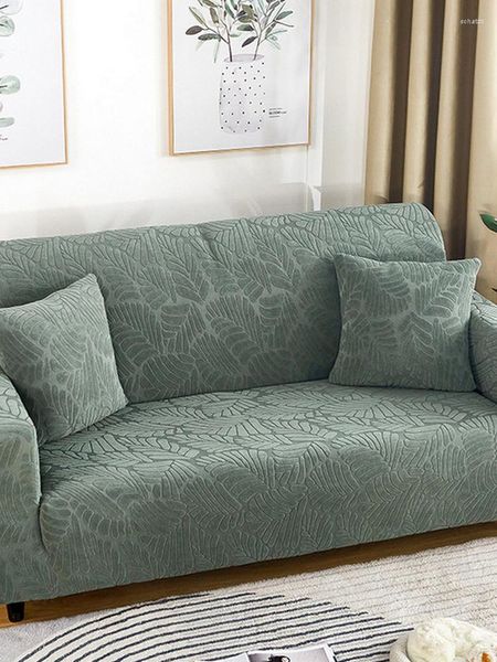 Oreiller extensible housse de canapé Protection des meubles doux avec fond élastique adapté aux enfants Polyester Spandex Jacquard tissu