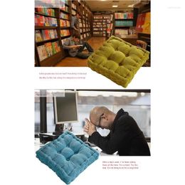 Almohada adecuada para silla de oficina y sofá tatami de terciopelo engrosado de maíz con ventanal de tela suave