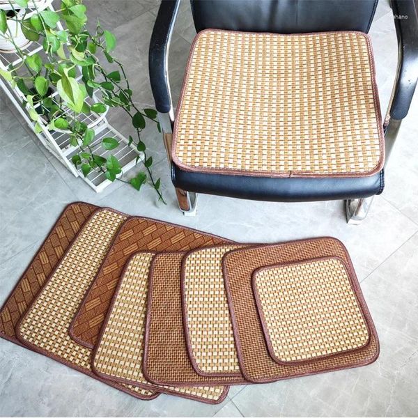 Oreiller d'été bambou ratan tapis domestique chaise de salle à manger hoppose canapé canapé de voiture frais