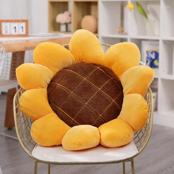 Almohada de sofá de girasol sillón silla sedentaria de tatami almohadilla de burla de tatami