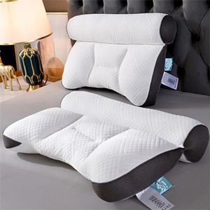 Pillow Super Ergonomic 4060cm Memory Cotton Orthopedic Slow Rebound Sleeping Pillows Relax Cervical For Adult 231113