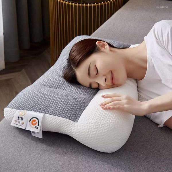 Almohada Súper Ergonómica Memory Foam Cervical Ortopédico Dolor De Cuello Para Almohadas Algodón 48x74