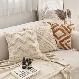 Kussen Tassel Cover Bohemia -stijl getuft kussensloop ins decoratief voor bank katoen funda cojin 45x45 30x50