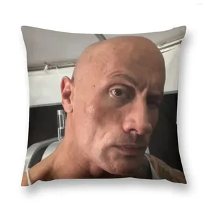 Kussen The Rock Wenkbrauw Meme Gooi decoratieve bankkussenslopen