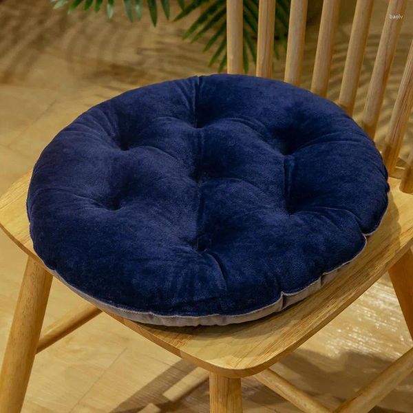 Oreiller épaissi chaud rond carré coussin de siège couleur unie doux Tatami BuPads canapé-lit fenêtre tapis décor à la maison