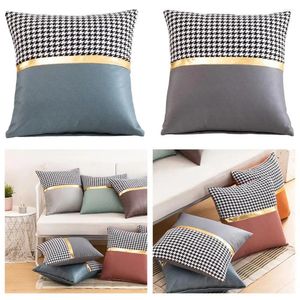 Funda de almohada, funda temática de decoración del hogar cuadrada lavable a la moda para interiores