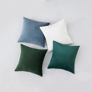 Oreiller jeter cas confortable doux velours carré décoratif oreillers couvre pour la décoration intérieure canapé canapé