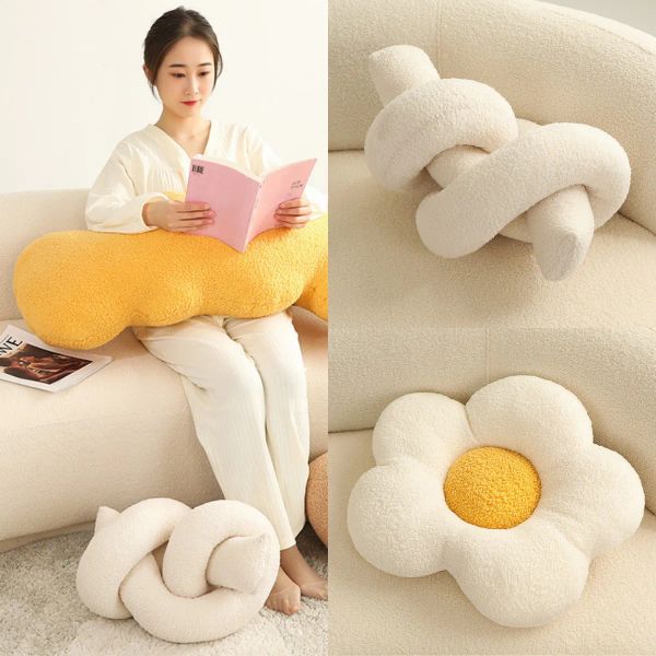 Oreiller Prise Oreiller Chaise de bureau Cushion Sougeur de sol mignon décor de chambre mignonne peluche pour la chambre de chambre