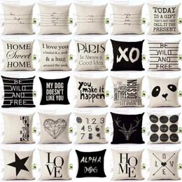 Oreiller Coussins Cover Case Lettre Motto Home Love For Couch Decorativos Sofa Decor