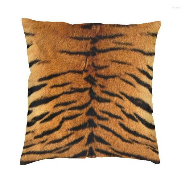 Oreiller Tiger Skin Lover Case Home Decor Imprimé Animal S Throw Pour Salon Impression Double Face