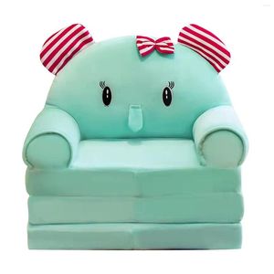 Oreiller enfant en bas âge enfant pliant en peluche canapé-lit étui bébé enfant seulement couverture pas de remplissage dessin animé couronne siège chaise pour enfants soigné bouffée Ski