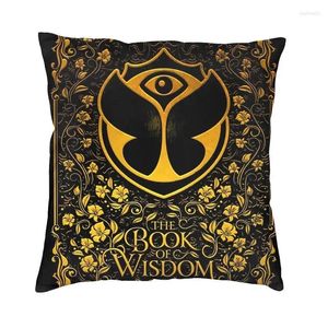 Pillow Tomorrowland Electronic Dance Festival Cover Sofá Decoración del hogar Caso de tiro cuadrado 45x45cm