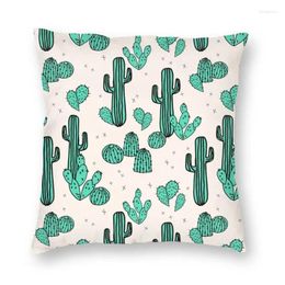 Oreiller plantes vertes tropicales cactus décoration de couverture cactus plantes de plantes pour canapé imprime double face
