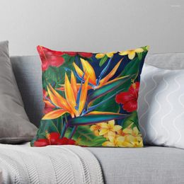 Oreiller paradis tropical Birds hawaïens d'illustration