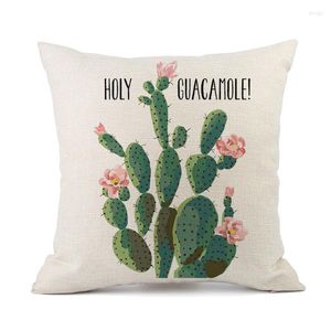 Kussen tropische planten cactus print knuffel kussensloop quilt cover sofa auto decoratie
