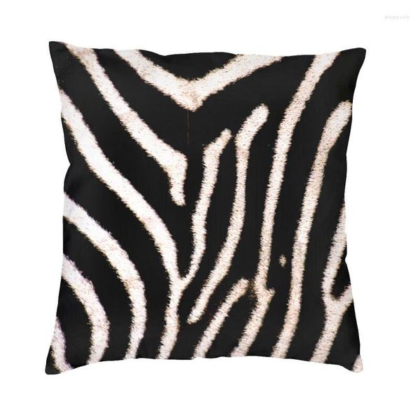 Almohada Tropical Wild Animal Zebra Stripes Textura de cuero Tiro Casw Decoracion Salon Caso 3D Impreso S Cubierta para sofá