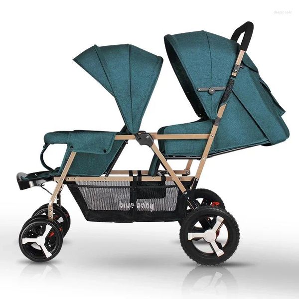 Oreiller Twin Baby Babyter Light Foldable se trouve et pose des sièges doubles pram