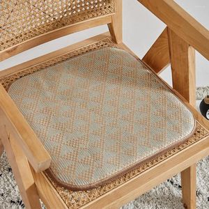 Oreiller de chaise unique tapis carré siège de car siège de semis usurant la coussinet automatique d'été décoratif