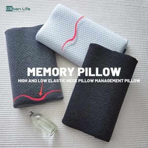 Almohada La almohada cervical de espuma con memoria Urbanlife se ajusta a la ergonomía El dolor de cuello de ortodoncia se usa para el tratamiento del dolor de estómago lateral trasero 230719