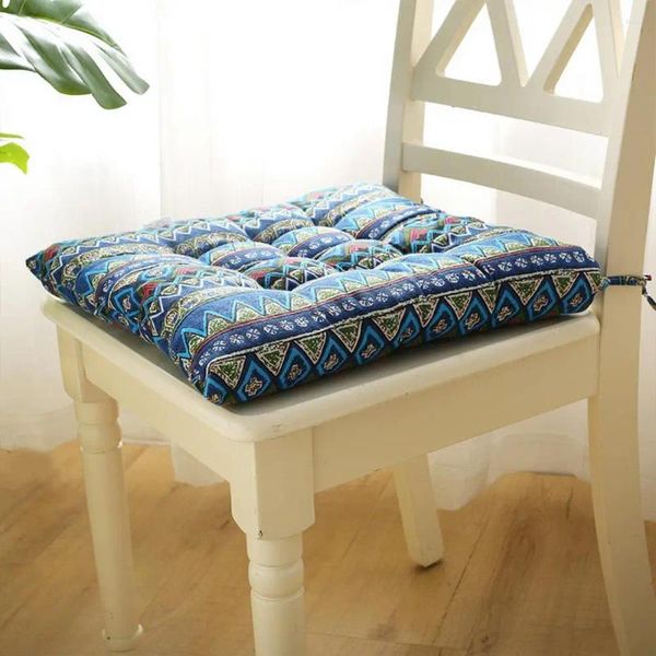 Almohada útil transpirable cuatro estaciones piso del hogar nalga impresión de moda almohadilla de silla lavable para acampar