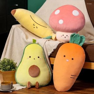 Oreiller légumes peluche champignon carottes avocat banane canapé décoration meubles cadeau d'anniversaire