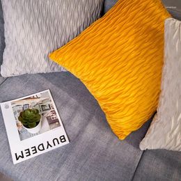 Pillow Velvet Cover Cover Nordic Style Home Decoration canapé-lit Soft Oreadcase Solid Modern 45x45cm 30x50cm