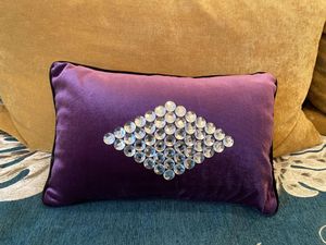 Kussenfluweel handgemaakte stok diamant luxe deksel sofa slaapkamer bruiloft ornament december groothandel