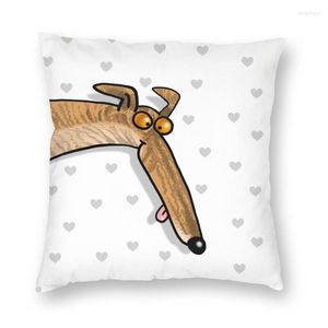 Kussen Vibred Brindle Derp Whippet Cover Home Decoratieve Greyhound Case Sofa Bed Cartoon voor woonkamer