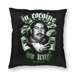 Pillow Vintage Pablo Escobar Narcos Cover 40x40cm Velvet TV Plata O Plomo pour canapé-citer
