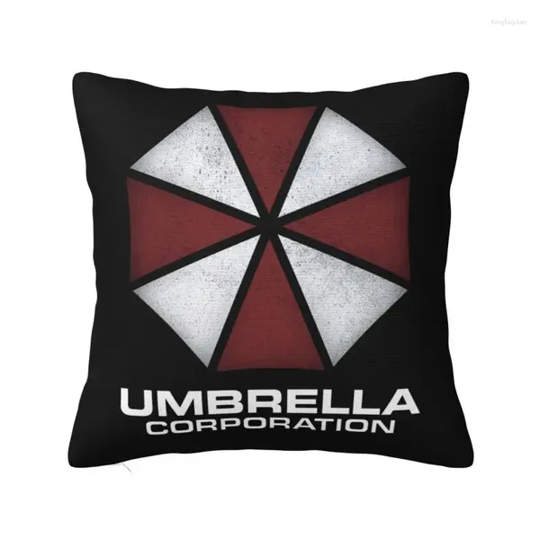 Pillow Vintage Umbrella Corporation Corp Case 45x45cm Décoration de chambre à coucher