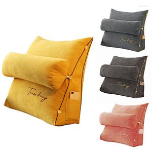 Oreiller taille coussin dossier canapé lit moelleux soins infirmiers Triangle coin lecture repos dos doux