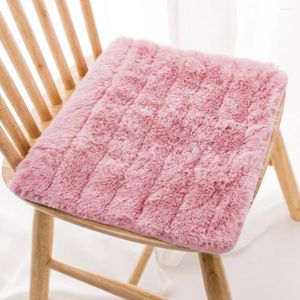 Kussen warmer vaste kleur pluche winter warme stoel vierkante stof eetgelicht stoel 40/45/50 cm