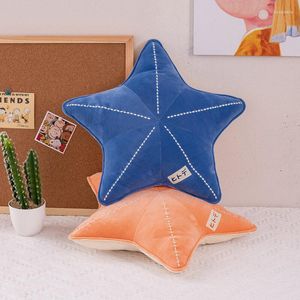Oreiller lavable mignon étoile de mer en forme de dossier jouets en peluche jambe pour chambre à coucher matelas chaud coussins décor à la maison