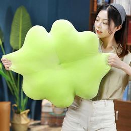 Oreiller Wearable Seat Jouet en peluche portable Lisse Trèfle à quatre feuilles en peluche Décorer