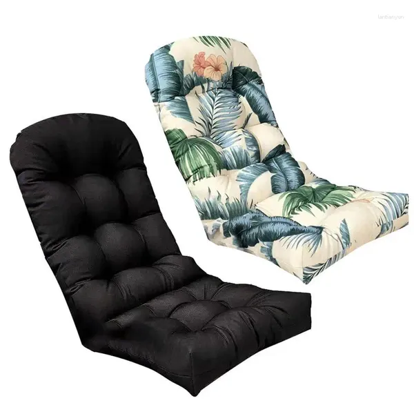 Almohada de silla adirondack resistente a las almohadas almohadillas de asiento suave para mecedoras al aire libre hamacas y muebles de jardín de patio