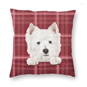 Kussen West Highland White Terrier Dog Cover bankdecoratie Westie Square Throw 40x40