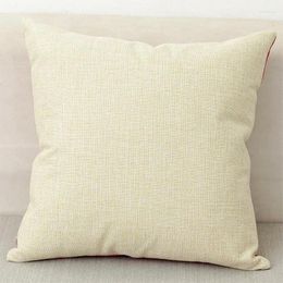 Pillow Wholesae vide pour la chaleur Transfert thermique Imprimé lin massif en coton Coton DÉCORATIF SEAT SOFA VOITUR