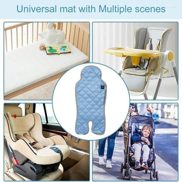 Oreiller hiver USB tapis chauffant chaud bébé poussette universel enfant sécurité siège coussin pour pied coupe-vent