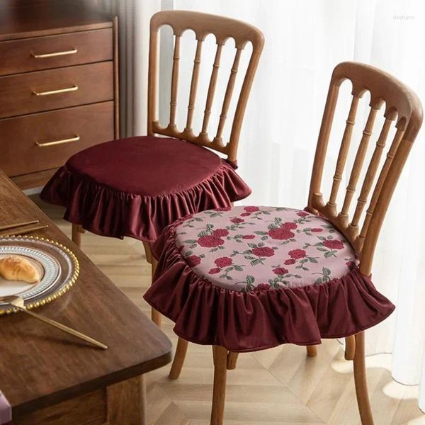 Oreiller avec dentelle chaise douce chambre vie à la maison oreillers décoratifs cadeaux d'anniversaire