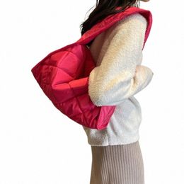 oreiller femmes sac nouvelle grande capacité sac à main à carreaux en nylon doudoune sac à bandoulière sac à main 01-SB-lgyrmf I7QT #