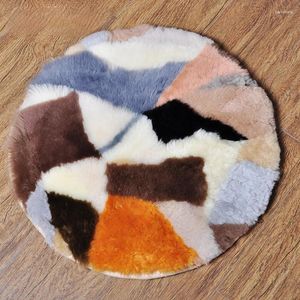 Kussen wollen stoel handgemaakte patchwork stoel ronde bank dineren verdikte kantoorkussens decor huis