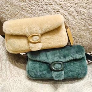 Vintage Pillow Tabb Fuzzy Wool 2301072D Sacs de créateurs de luxe Femmes cartable voyage pochette de soirée sacs à bandoulière portefeuilles hommes pochette crossbody moyen fourre-tout sac à main