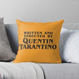 Oreiller écrit et réalisé par Quentin Tarantino (sombre) jetez les oreillers de canapé de luxe est esthétique