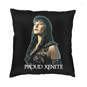 Kussen Xena Warrior Princess Cover 40x40 Velvet Adventure Action Movie Case For Sofa Square Pillowcase Home Decor