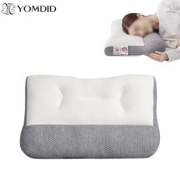 Kussen yomdid orthopedisch omgekeerde tractiekussen beschermt cervicale wervel en helpt slaap met één nek kussenmachine wasbaar 40x60 cm